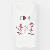Vino Vor den Vows Brautparty/Bachelorette Banner (Vertikal)