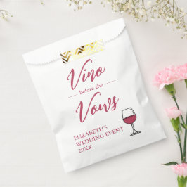 Vino Vor den Vows Brautparty/Bachelorette Geschenktütchen