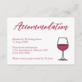 Vino vor der Unterkunft Begleitkarte (Vorderseite)