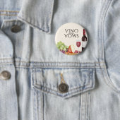 Vino vor Vows Charcuterie Board Brautparty Button (Beispiel)