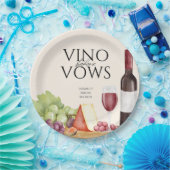 Vino vor Vows Charcuterie Board Brautparty Pappteller (Party)