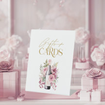 Vino vor Vows Geschenke und Karten Brautparty