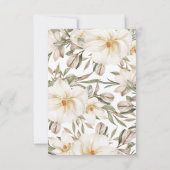 Vino vor Vows Modernes Weißes Brautparty Dankeskarte (Rückseite)