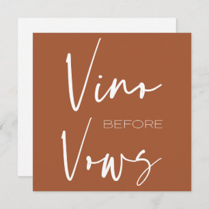 Vino vor Vows Terracotta auf dem Monte Tamaro Einladung