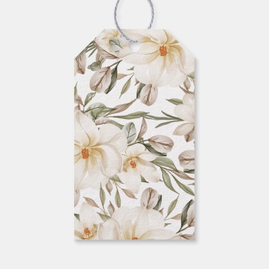 Vino vor Vows Weißes Brautparty Geschenkanhänger (Rückseite)