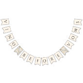 Vino vor Vows Weißes Brautparty Wimpelkette (Alle)