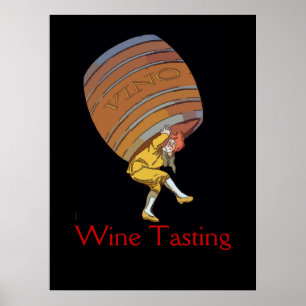 Vino-Wein-Fass redigieren Poster