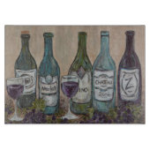 Vino Weinflasche - Schneidebrett (Vorderseite)