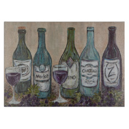 Vino Weinflasche - Schneidebrett