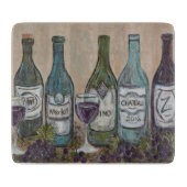 Vino Weinflasche - Schneidebrett (Vorderseite)