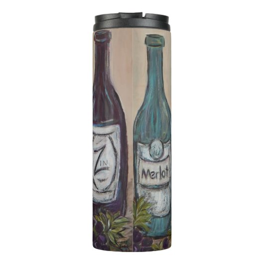 Vino Weinflasche Thermal Tumbler Thermosbecher (Rückseite)