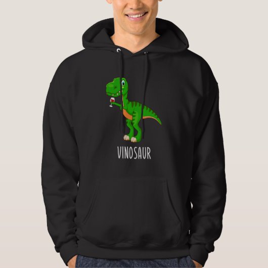 Vinosaur Dinosaurier Rex Weinfest Vino Bridesmai Hoodie (Vorderseite)