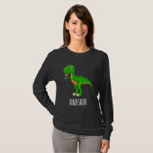 Vinosaur Dinosaurier Rex Weinfest Vino Bridesmai T-Shirt (Vorne ganz)