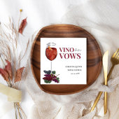 Vinow vor den Gelübden Weinproben Brautparty Serviette