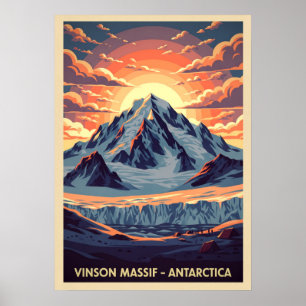 Vinson Massif Antarktika V04 Poster
