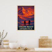 Vinson Massif Antarktis V02 Poster (Küche)