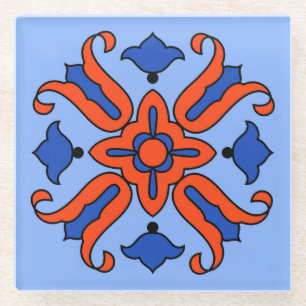 Vinta Catalina Island Tile Design Glasuntersetzer