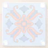Vinta Catalina Island Tile Design Glasuntersetzer (Rückseite)
