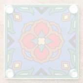 Vinta Catalina Island Tile Design Glasuntersetzer (Rückseite)