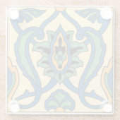 Vinta Catalina Island Tile Design Glasuntersetzer (Rückseite)