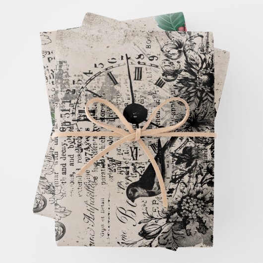 Vintaage-Ellagerung Geschenkpapier Set (Beispiel)
