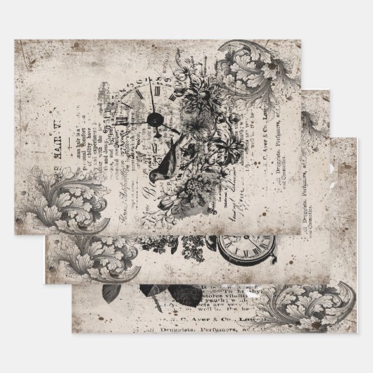 Vintaage-Ellagerung Geschenkpapier Set (Set)