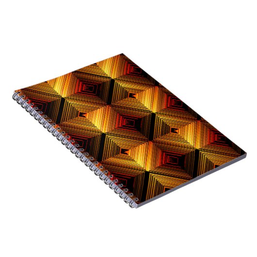 VINTACT Abstract seamless pattern. Brown Gradient Notizblock (Rechte Seite)