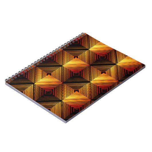 VINTACT Abstract seamless pattern. Brown Gradient Notizblock (Linke Seite)