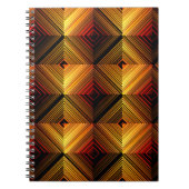 VINTACT Abstract seamless pattern. Brown Gradient Notizblock (Vorderseite)