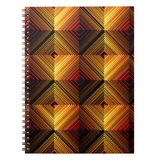 VINTACT Abstract seamless pattern. Brown Gradient Notizblock (Vorderseite)