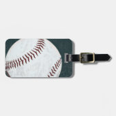 vintade redete Basebalballumbau an Gepäckanhänger (Vorderseite horizontal)