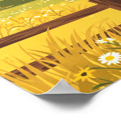 Vintae Denton Texas Poster (Ecke)