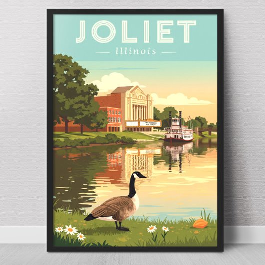 Vintaeg Joliet Illinois Poster