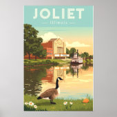 Vintaeg Joliet Illinois Poster (Vorne)