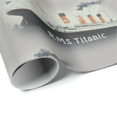 Vintaeg Titanic Classic White Star Line Schiff Geschenkpapier (Rolleneckpunkt)