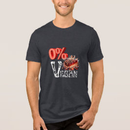 Vintag 0 % Vegane Nahrungsmittel Tri-Blend Shirt