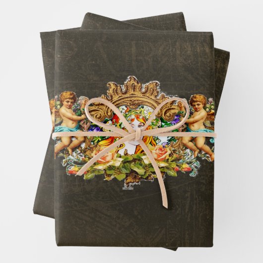 Vintag 114 geschenkpapier set (Beispiel)