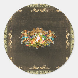 Vintag 114 runder aufkleber