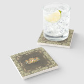 Vintag 114 steinuntersetzer (Seitenansicht)