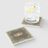 Vintag 114 steinuntersetzer (Seitenansicht)