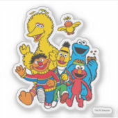 Vintag 123 Sesamstraße Aufkleber (Vorderseite)