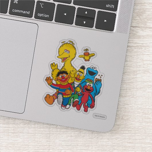 Vintag 123 Sesamstraße Aufkleber (Detail)