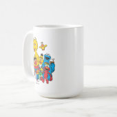 Vintag 123 Sesamstraße Kaffeetasse (Vorderseite Links)