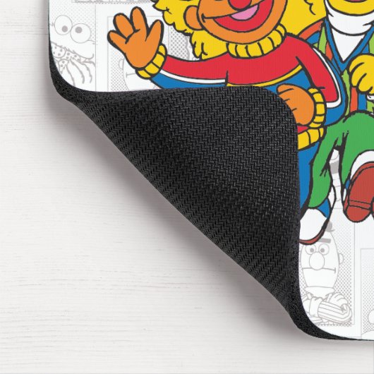Vintag 123 Sesamstraße Mousepad (Ecke)