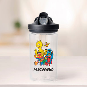 Vintag 123 Sesamstraße   Name hinzufügen Trinkflasche