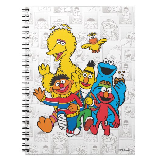 Vintag 123 Sesamstraße Notizblock (Vorderseite)