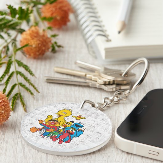 Vintag 123 Sesamstraße Schlüsselanhänger (Vorderseite rechts)