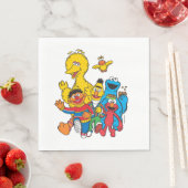 Vintag 123 Sesamstraße Serviette (Beispiel)