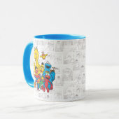 Vintag 123 Sesamstraße Tasse (Vorderseite Links)