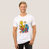 Vintag 123 Sesamstraße Tri-Blend Shirt (Vorderseite voll)